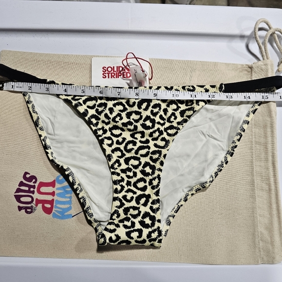 Solid & Striped The Morgan Bikini Bottom in Leopard Size XL - Picture 10 of 11